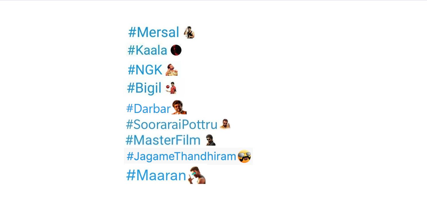 Maaran Twitter Emojis Dropped For The Dhanush Starrer Tamil Movie 